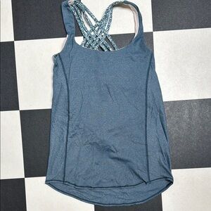 Lululemon Athletic Blue Strappy Sports Bra/Tank Top